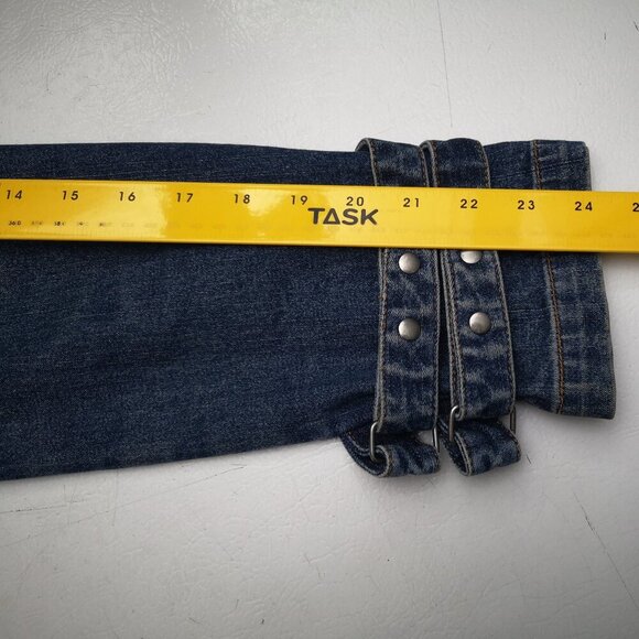 Together Ladies Size 12 Medium Wash Full Zip Fitted at the Waist Jean Jacket - Picture 9 of 10